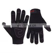 HANDLANDY Cheap Black Cool Mechanics work gloves safety outdoor sports gloves