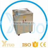 CE Approved Single Flat Pan Thailand Fry Ice Cream Rolled Machine thumbnail-2