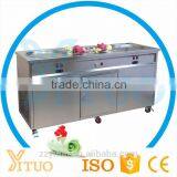 Hot Sale Factory Price Commercial Double Flat Pan Fried Ice Cream Roll Machine for Sale