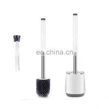 Высококачественная домашняя туалетная щетка с ТПР-щеточной частью и длинной ручкой, покрытой порошковым лаком, а также силиконовая туалетная щетка для уборки thumbnail-2