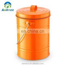Kitchen Using Compost Bin Garbage Collect Waste Bin 5L Metal Compost Bin With Filter thumbnail-2