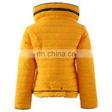 High Quality Custom Design Ladies Quilted Zipp Off Sleeve Winter Puffer Hoody Jacket for Women thumbnail-2