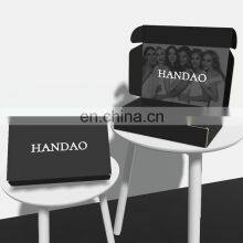 Custom Logo Eco Friendly Packaging Mailer Box Personalized Ecommerce for Craft Gift Corrugated Paper Black Shipping Box thumbnail-2