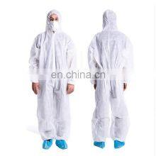 Nonwoven Disposable Coverall Microporous Film Coating Over PP Layer Seam Sealing Strips thumbnail-2