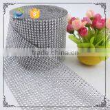 Wedding Party Home Decoration Christmas Silver Rhinestone Diamond Mesh Wrap Rhinestone Ribbon