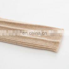 Women's Casual Solid Pattern Knit Crew Neck Pullover Winter Ribbed Cashmere Sweater With Button Decoration OEM Service Available thumbnail-6