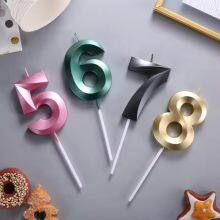 Wholesale Numeric Birthday Candles - Colorful Metal Candles for Birthday Cakes!