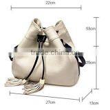 New Design Female Bag pu Backpack Tassel Backpack thumbnail-4