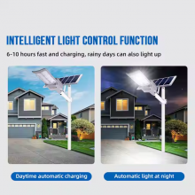 High Lumen Streetlight Waterproof Ip65 Outdoor Die-cast Aluminum SMD3030 100w 150w Solar Led Street Light thumbnail-5