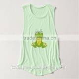 Funny Frog Printing Women's t Back Tank Top for Ladies Hotsale thumbnail-3