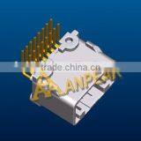 16pin Right Angle Pcb Mount Automotive Plastic Connector