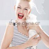 Stripes Printed 16mm Crepe de Chine Fabric in 100% Silk thumbnail-1