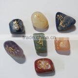Tumbled Rune Sets With Engraving Chakra Stone Sets thumbnail-2
