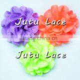 Hot Sale Beautiful Eyelet Chiffon Flower, Wedding Style 3' Unique Mesh Flower