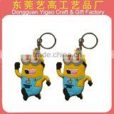 Eco-friendly Custom Logo 3d Pvc Animal Keyring, Soft Animal Key Chain thumbnail-3