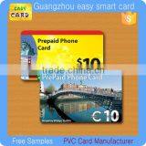 Printing Prepaid Top-up Phone Cards