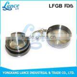SGS Food Grade Custom Stainless Steel 304 Silk Printing Round Folded Cup thumbnail-6