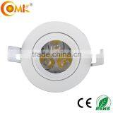 Lamparas Decorative Modern 1w 9w Bridgelux Pure Aluminum Indoor Light Lamps for Ceilings of Living