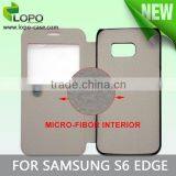 Book Style Flip 2D Sublimation Phone Case for Samsung S6 Edge With Transparent Square for Viewing Time Supplier's Choice thumbnail-1