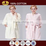 Factory wholesale luaury cotton europe style sexy women bathrobe