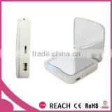 Makeup Double Side Salon Mirror With Power Bank / Mobile Phone Power Bank With Lighted Makeup Mirror