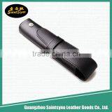 Real Leather Pen Holder Pouch Case in Multi Color With Logo,pen Bag Leather thumbnail-1