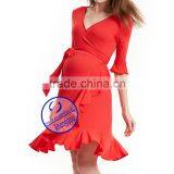 Wholesales V Neck Short Sleeve Summer Maternity Dresses thumbnail-3