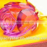 2015 New Design Clearly Color Best Seller Factory Directly Sale Crystal Rose Flower thumbnail-4