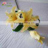 Artificial Foam Flower Lily Tree Made From Artificial Flower Mold Three Heads thumbnail-4