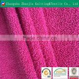 100% polyester grain fleece terry towelling fabric for slipper, glove ZJ093