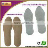 wholesale iron powder adhesive foot warmer pad/heated insole foot warmer