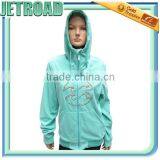 Women Sexy Fleece Sweatshirt Zipper up Hoodie Jacket With Embroidery Across Full Front Chest