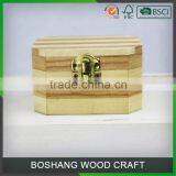 Natural Round Wood Box thumbnail-2