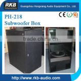 PH-218 dual 18 subwoofer box, pa subwoofer box
