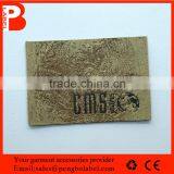 CMYK Printing With Embossed Leather Badge Patch Accept Size and Logo Customized