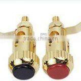 Brass Material Gold Plating Bindig Post Speaker Terminal Material