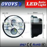 New Hot 5.75inch H/L Beam 40w Led Motorcycle Headlights With Angle Eye for Har-ley Davidson