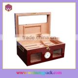 Custom Made Wooden Craft Packaging Box For Cigar Humidor Popular For Men Wholesale