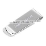 Customized logo cool money clip with Epoxy in stock