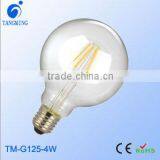 Soft Light Effect Energy Saving Bulbs Led Filament Lamp G95 6W Globale Led Bulb for Decoration