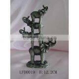 4 Pewter Elephants,home Decoration