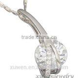 Ladies High Quality Cubic Zirconia Stainless Steel Statement Necklace 2016