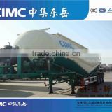tri axle 60CBM bulk powder tanker truck trailer with parabolic leaf spring(other volume available)
