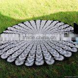 Mandala Round Roundie Yoga Mat Beach Throw Bohemian Roundie Hippie Mandala Round Throw Beach Roundie Tapestry Beach Roundie Art thumbnail-2