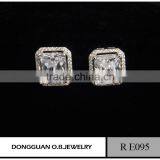 2 Gram Gold Beautiful Designed Earrings European Popular Square Stud Earrings thumbnail-3