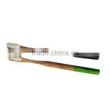 2016 Biodegradable Colourful Round Handle Wooden Bamboo Toothbrush thumbnail-5