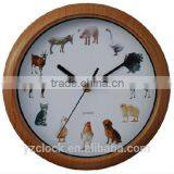 Hot Selling 10 Inch Animal Sound Wall Clock