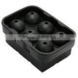 Wholesale FDA Food Grade Bpa Free Big Sphere Cube Homemade 6 Cavity Silicone Ice Cooler Mold thumbnail-4