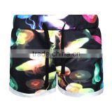 2015 Women Shorts Sublimation Print Jellyfish Running Shorts Elastic Waist N16-1