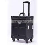 Professional Salon Rolling Cosmetic Train Case Artist Lockable Box thumbnail-1